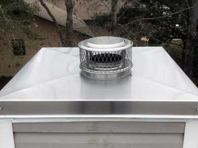 Chimney Pan Covers Protect from Moisture